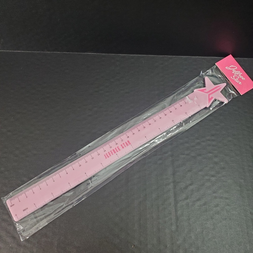 Jeffree Star Ruler Pink Black Makeup Cosmetics Promotional Advertising Sealed‎